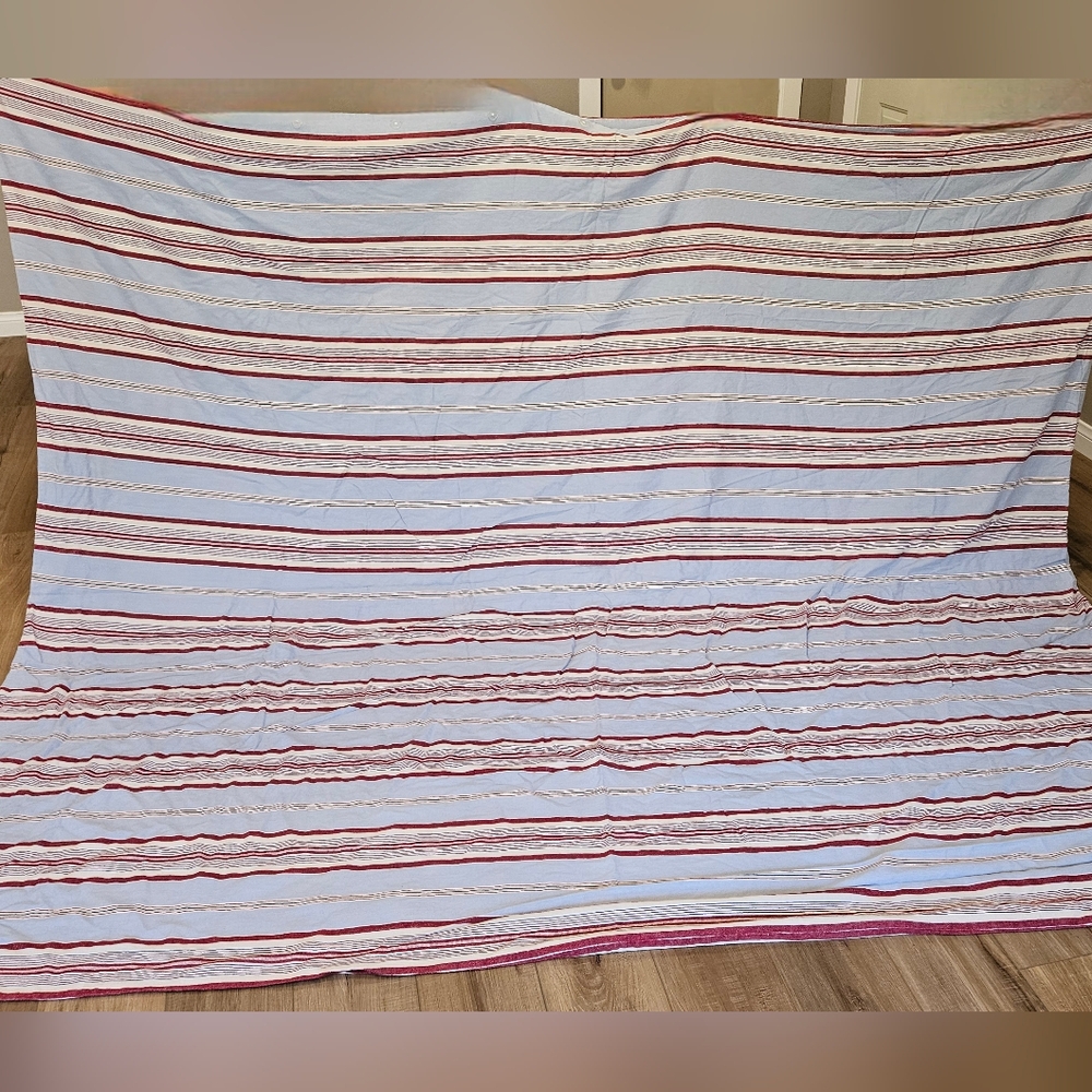 Pottery Barn All American Red White And Blue Striped Bedding